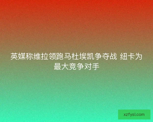 英媒称维拉领跑马杜埃凯争夺战 纽卡为最大竞争对手 英媒称维拉领跑马杜埃凯争夺战 纽卡为最大竞争对手